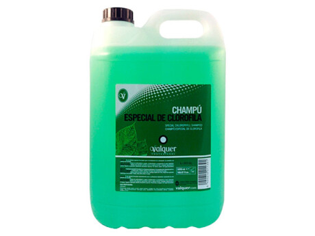 Garrafa champú de clorofila 5 litros de Valquer