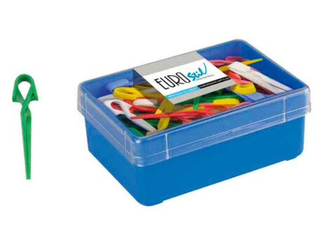 pinza plast.peq.caja 5doc - Tienda Nebro Accesorios de peluquerÍa