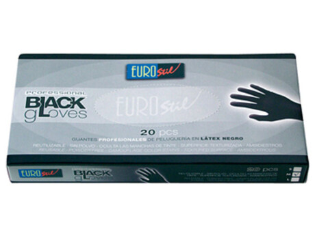 caja 20guante latex neg.m - Tienda Nebro Accesorios de peluquerÍa